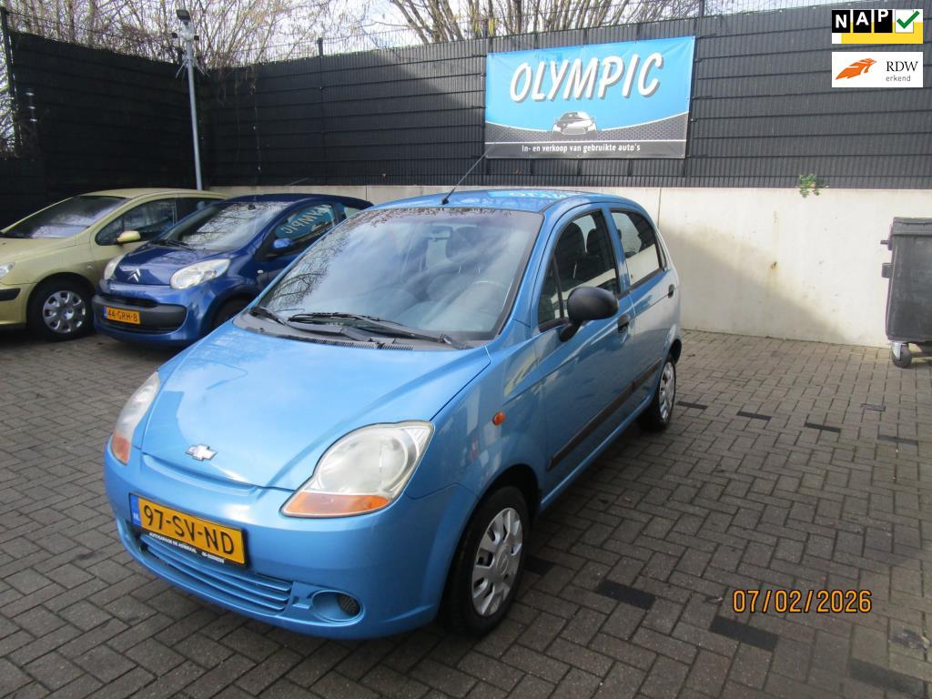 Chevrolet Matiz 0.8 Breeze +Airco +Nieuwe Apk, Auto's, Voorwielaandrijving, Gebruikt, Blauw, Metallic lak