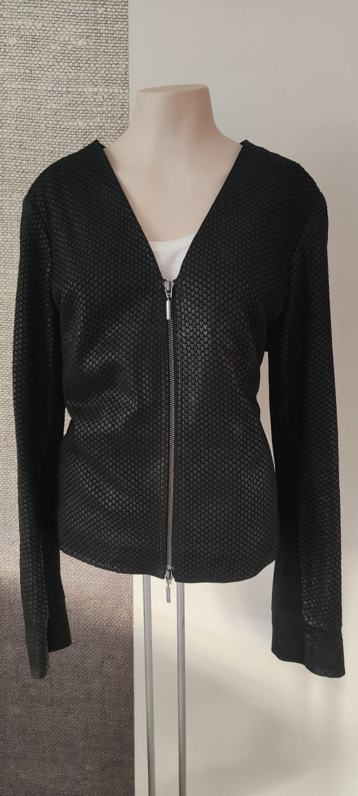 ARMA dames Leren Vest/Jasje, Zwart, Maat 42/44 (L), Ophalen of Verzenden, Zo goed als nieuw