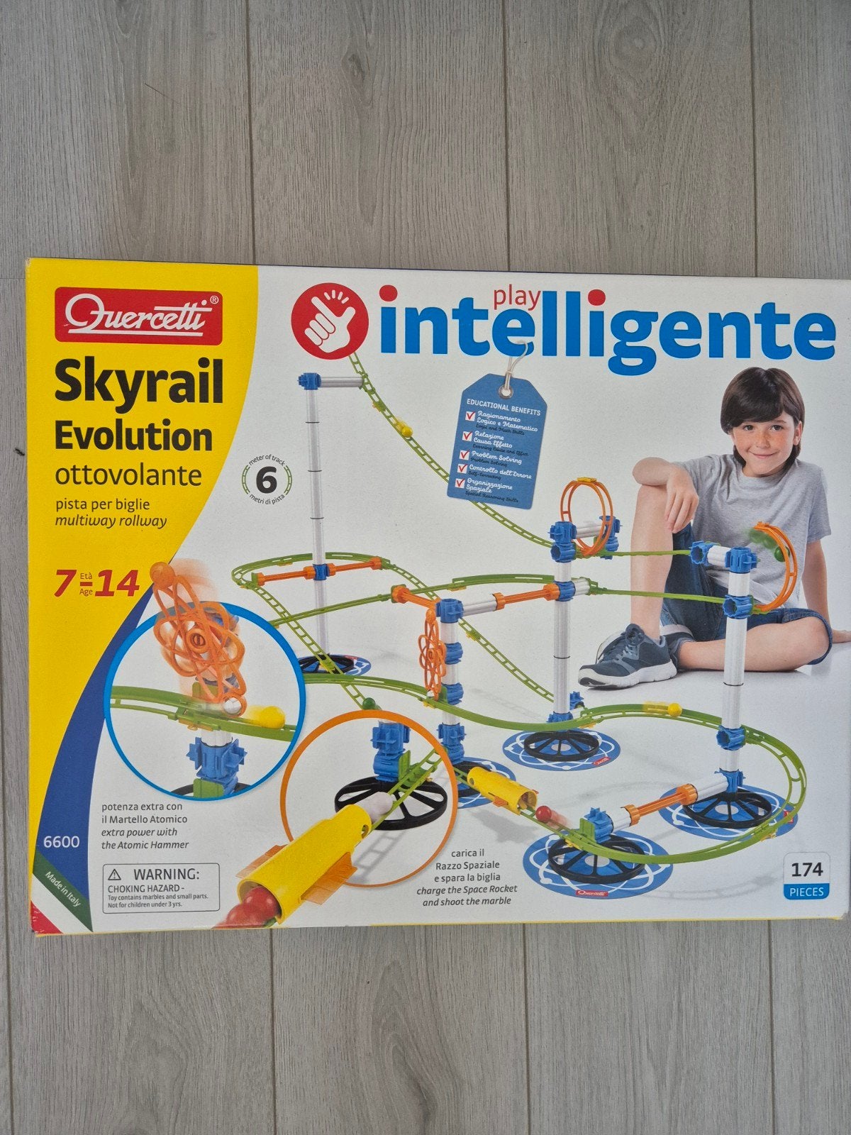 Quercetti Skyrail Evolution knikkerbaan compleet, Ophalen of Verzenden, Jongen of Meisje