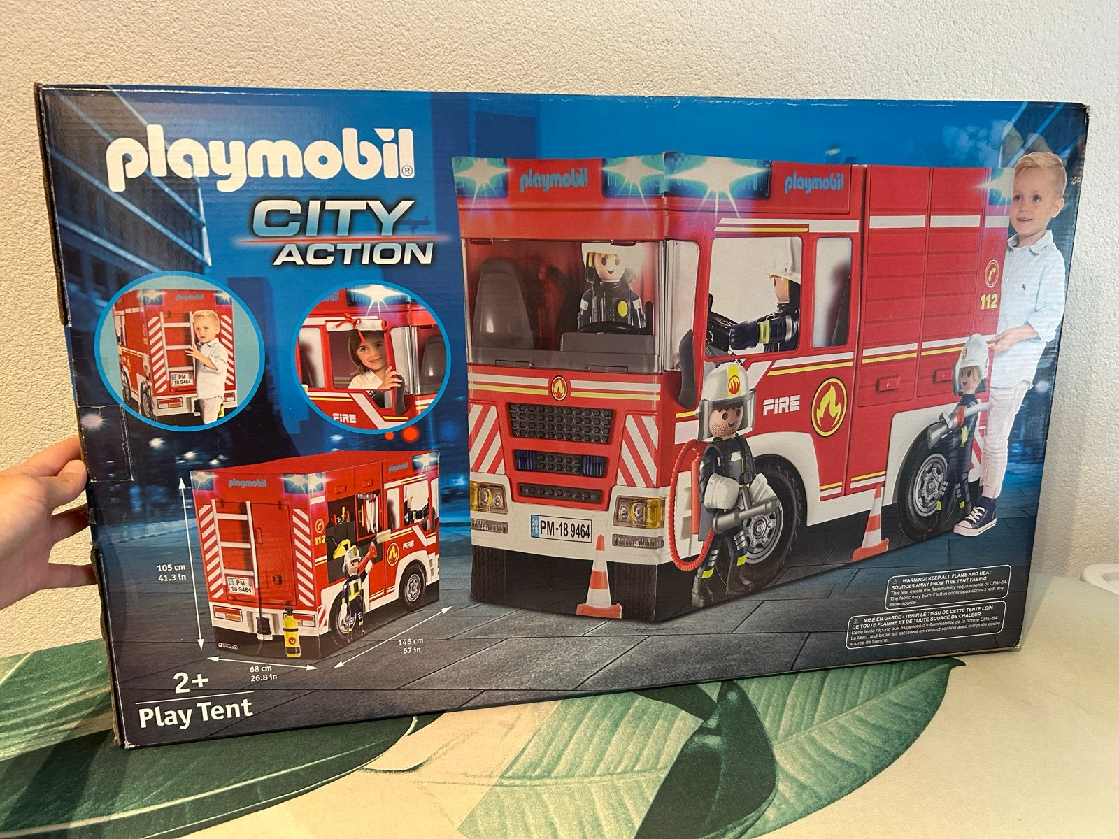 Playmobil City Action Brandweer Speeltent, Ophalen, Zo goed als nieuw, Jongen of Meisje