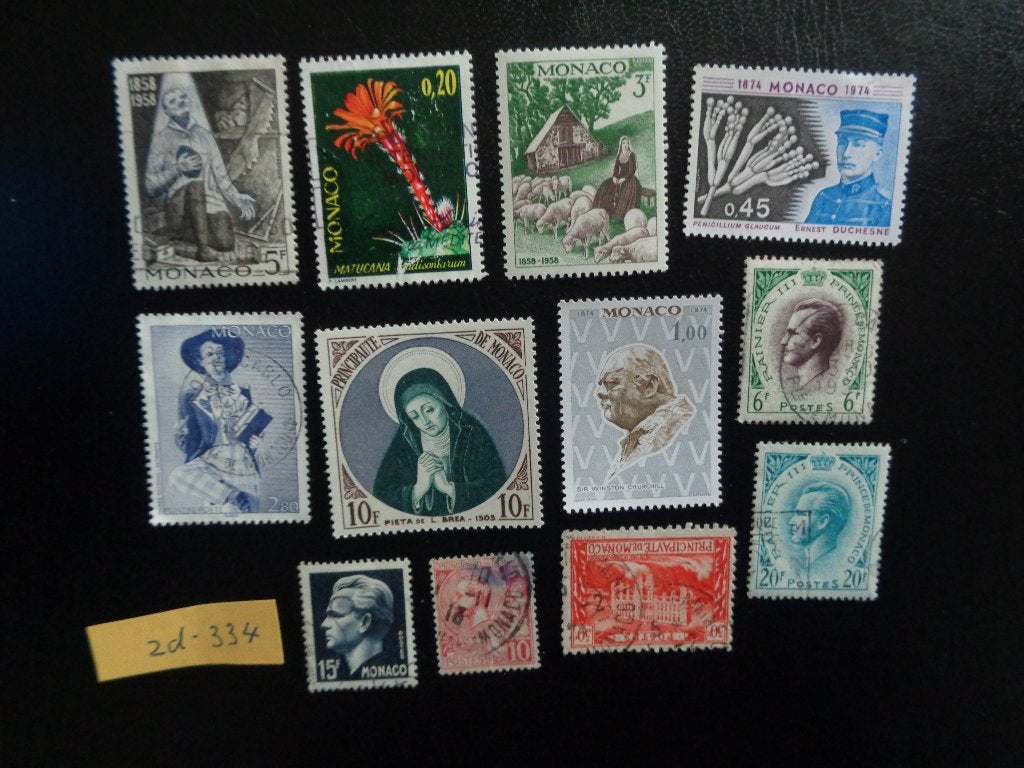 monaco - diverse (zd-334), Ophalen of Verzenden, Monaco, Gestempeld