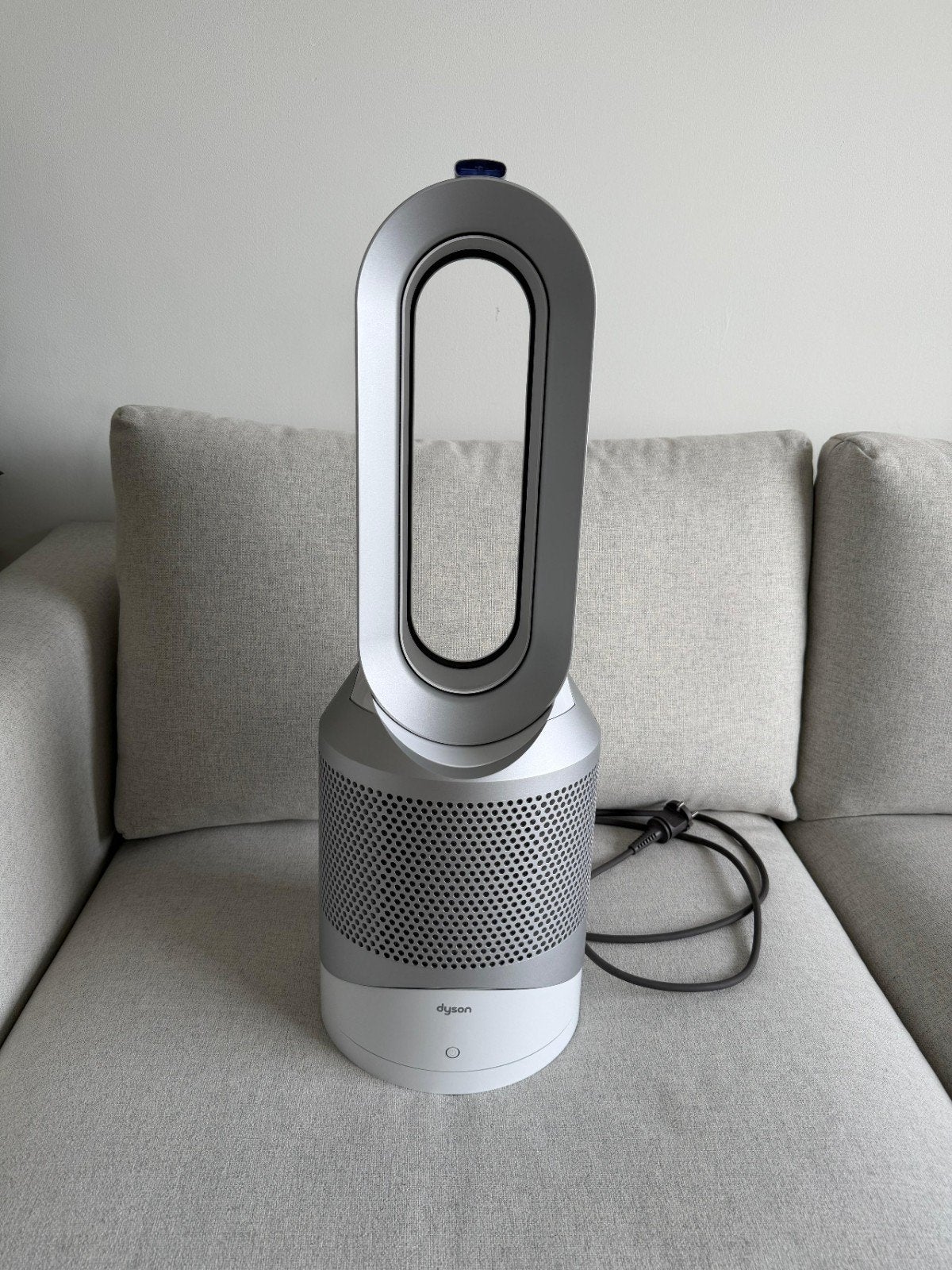 Dyson Pure hot + cool Luchtreiniger en Ventilator, Ophalen of Verzenden, Ventilator met afstandsbediening, Zo goed als nieuw, Torenventilator