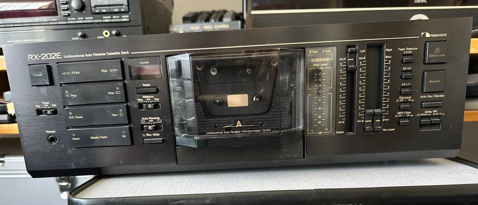 Nakamichi RX-202E Unidirectioneel Auto Reverse Cassettedeck, Audio, Tv en Foto, Cassettedecks, Ophalen, Enkel, Overige merken