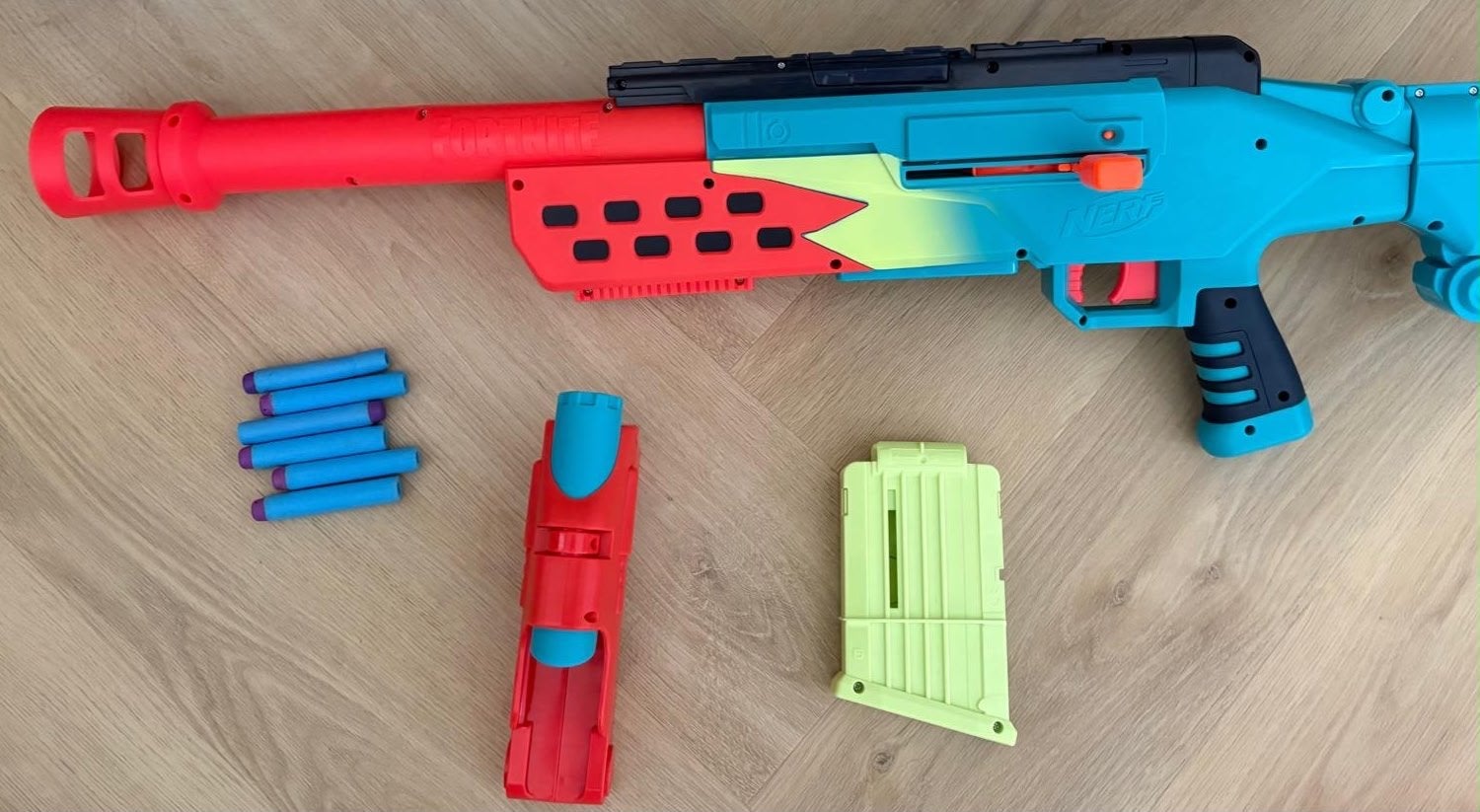 Nerf Fortnite TS Blaster met magazijn en pijltjes, Ophalen, Gebruikt