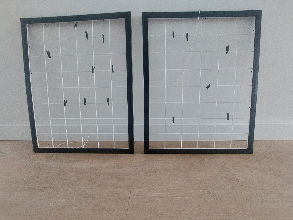 2 raamwerken om foto's aan te hangen, 50 – 75, Minder dan 50 cm, Overige typen, Ophalen of Verzenden