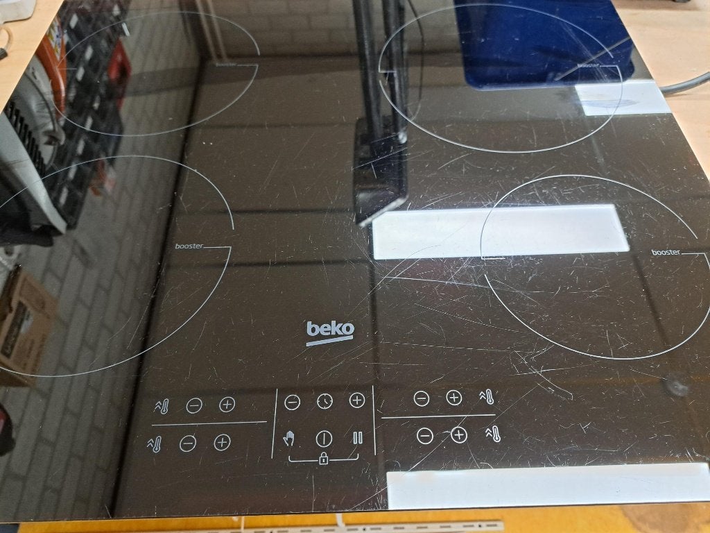 Beko inductie kookplaat, Ophalen, Gebruikt, 4 kookzones, Inbouw