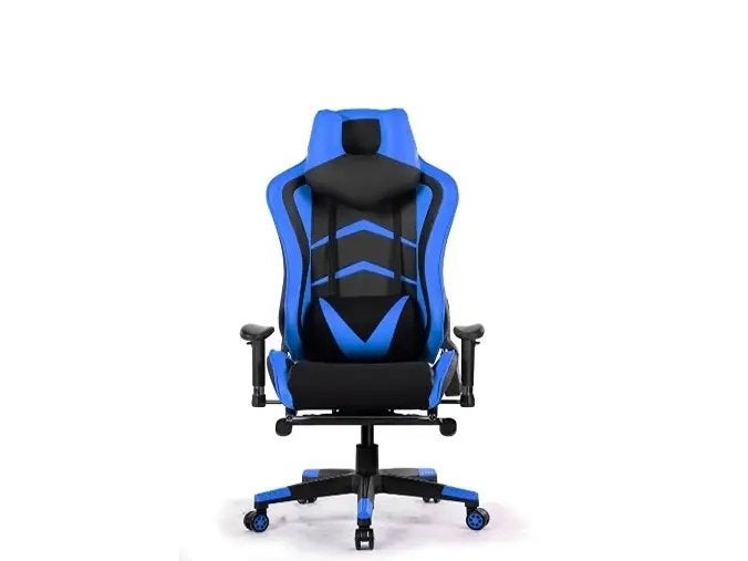 Gamingstoel met 4D armleuningen en voetsteun, Zwart, Nieuw, Ophalen of Verzenden, Ergonomisch
