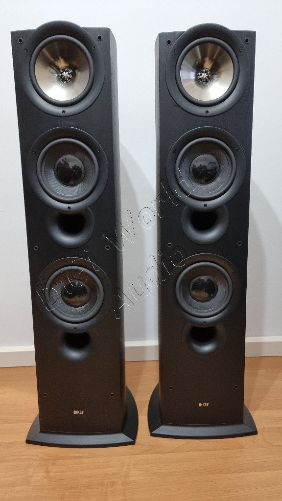 KEF IQ90 in de elegante kleur Black ash, Audio, Tv en Foto, Luidsprekers, 150 watt of meer, Vloerstaande luidspreker, Basreflex