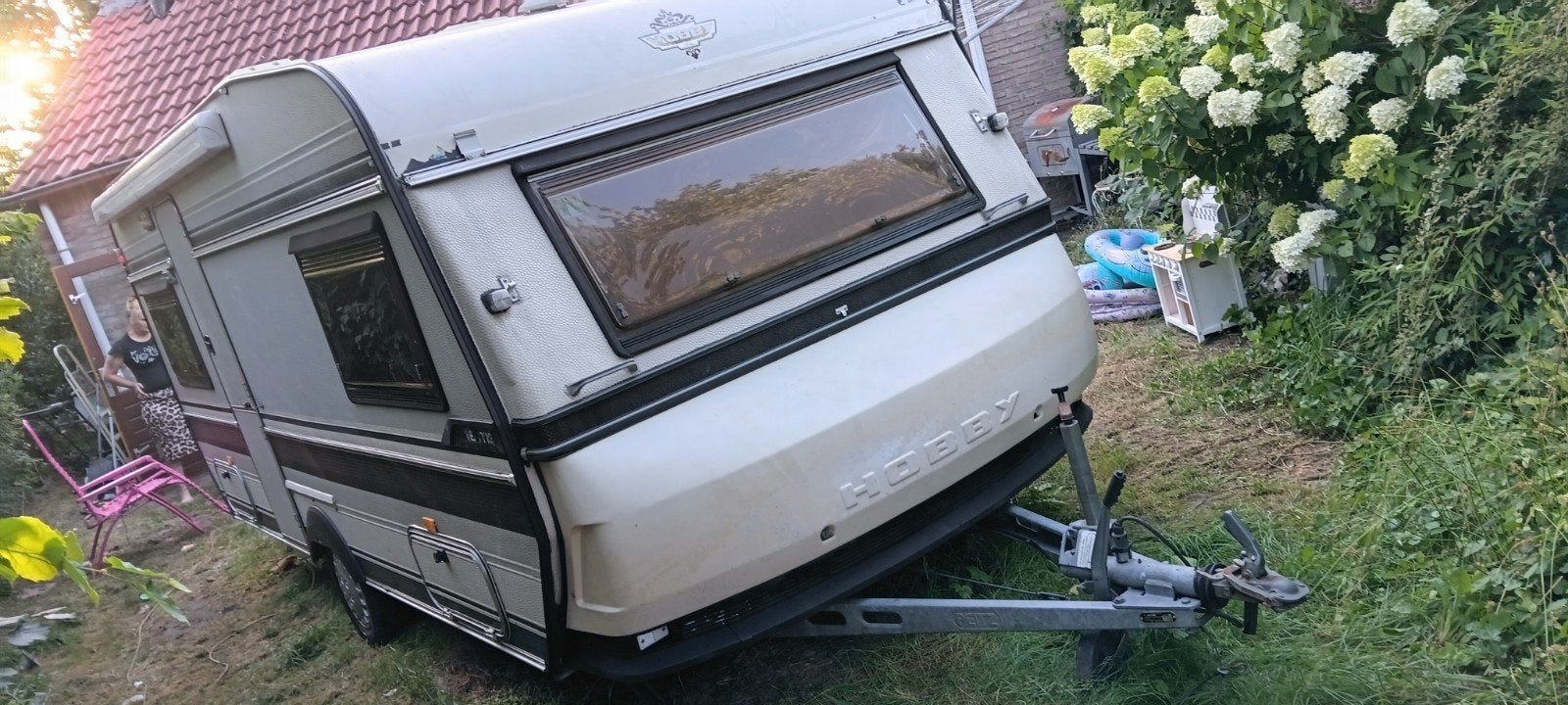 Hobby caravan met rondzit en vast bed, Caravans en Kamperen, Caravan accessoires, Ophalen of Verzenden