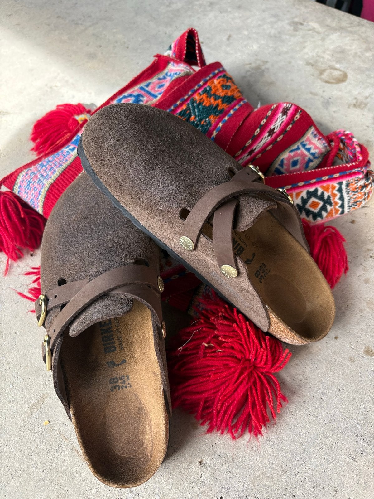 Birkenstock Boston Clogs - Maat 38 - Zo goed als nieuw, Ophalen of Verzenden, Zo goed als nieuw, Bruin, Instappers