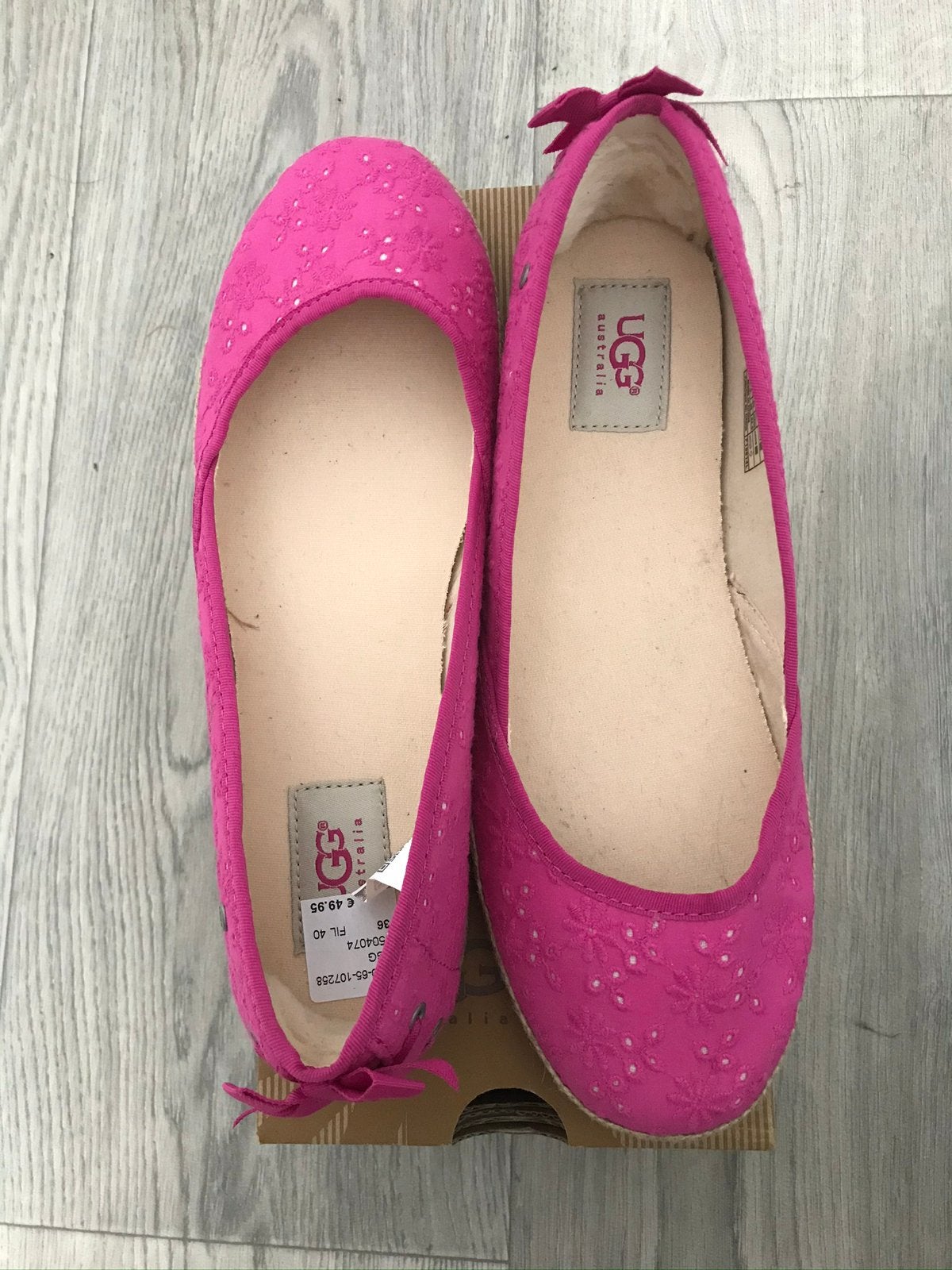 Ugg Australia Fuchsia Ballerina's - Maat 38, Ophalen of Verzenden, Zo goed als nieuw, Roze, Ballerina's
