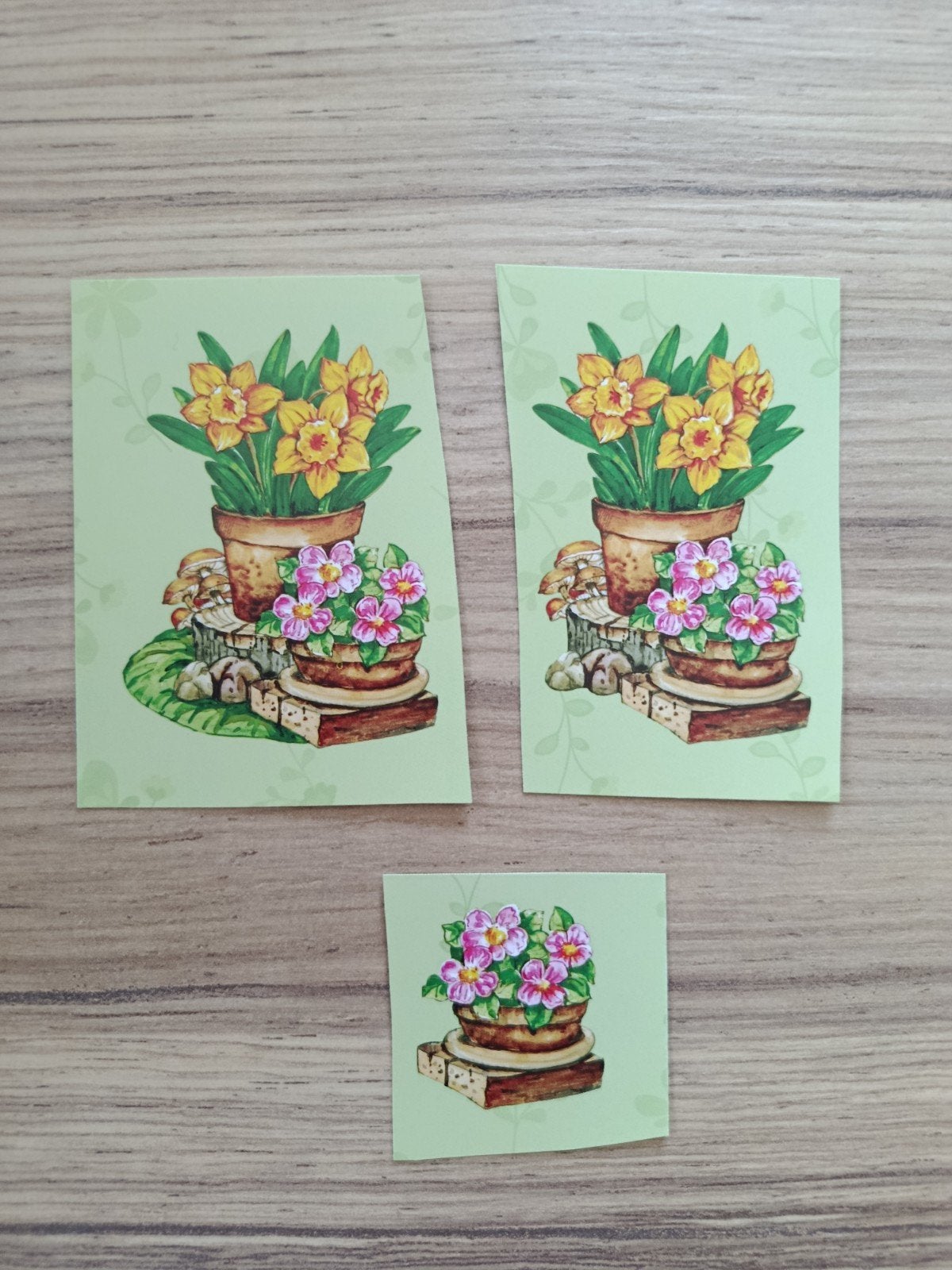 3D knipveltjes pot met bloemen,, Ophalen of Verzenden, Nieuw, Overige thema's, Overige typen