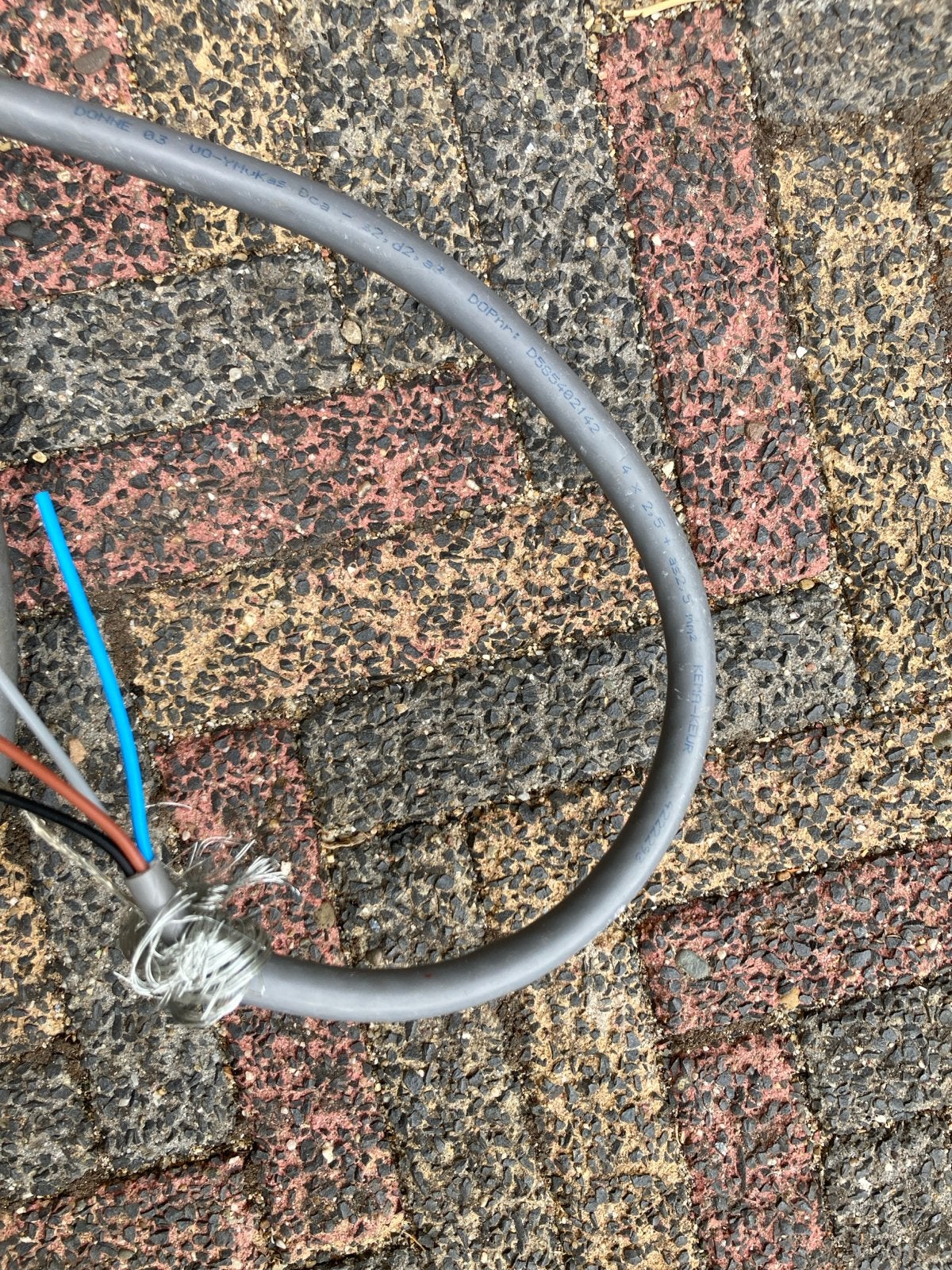Grondkabel 4x2.5 - 34m en 23m bundel, Ophalen of Verzenden, Gebruikt, Kabel of Snoer
