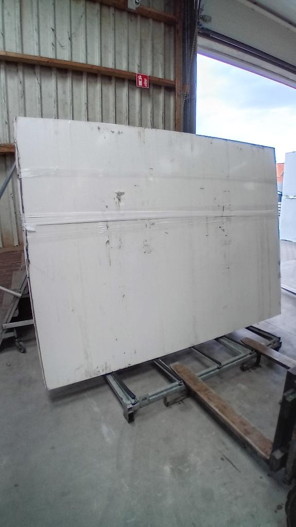 Hoogglans wit mdf - spaanplaat 280x205cm, Doe-het-zelf en Verbouw, Platen en Panelen, Ophalen, Gebruikt, Overige materialen, Minder dan 20 mm