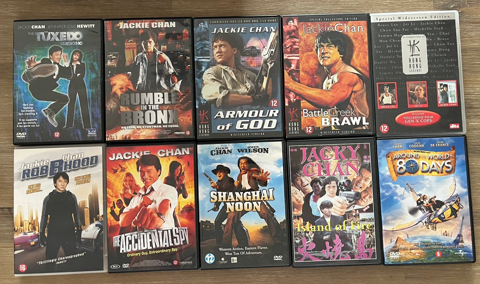Jackie Chan : 10x DVD !!, Actiekomedie, Nederlands, Ophalen of Verzenden, Zo goed als nieuw