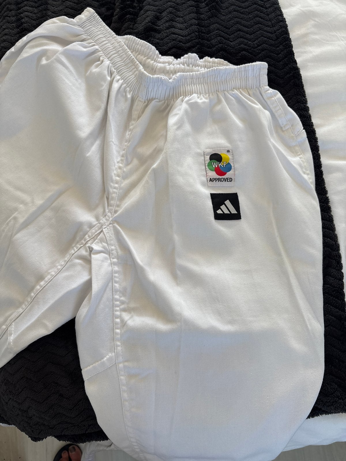 Adidas Judo broek - WKF Approved - Maat 180, Groter dan maat XL, Gebruikt, Judo, Ophalen of Verzenden