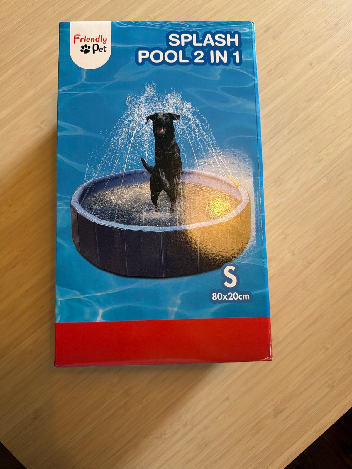 Friendly Pet Splash Pool 2 in 1 - Hondenbad 80x20cm, Minder dan 80 cm, Overige typen, Rond, Nieuw
