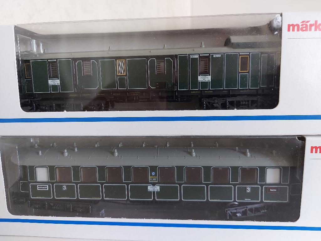 2 Marklin Wagons van de KBS, Wisselstroom, Ophalen of Verzenden, Märklin, Nieuw