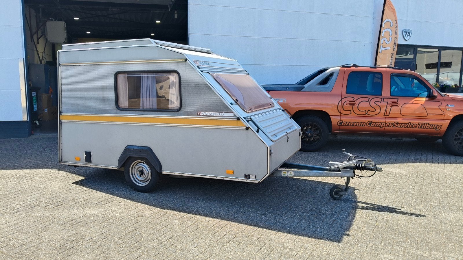 Compacte Kip Kompakt KK300 hefdak, Caravans en Kamperen, Caravans, Standaardzit, Kip, Tot en met 2, Bedrijf