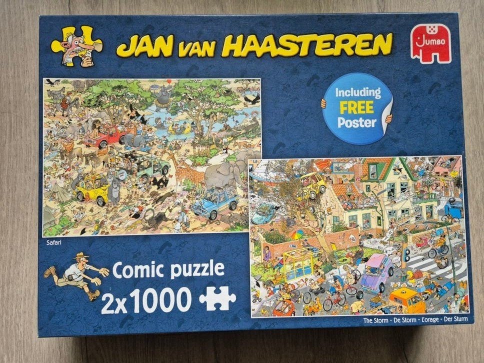 Jan van Haasteren Puzzels, Ophalen of Verzenden, 500 t/m 1500 stukjes, Zo goed als nieuw, Legpuzzel
