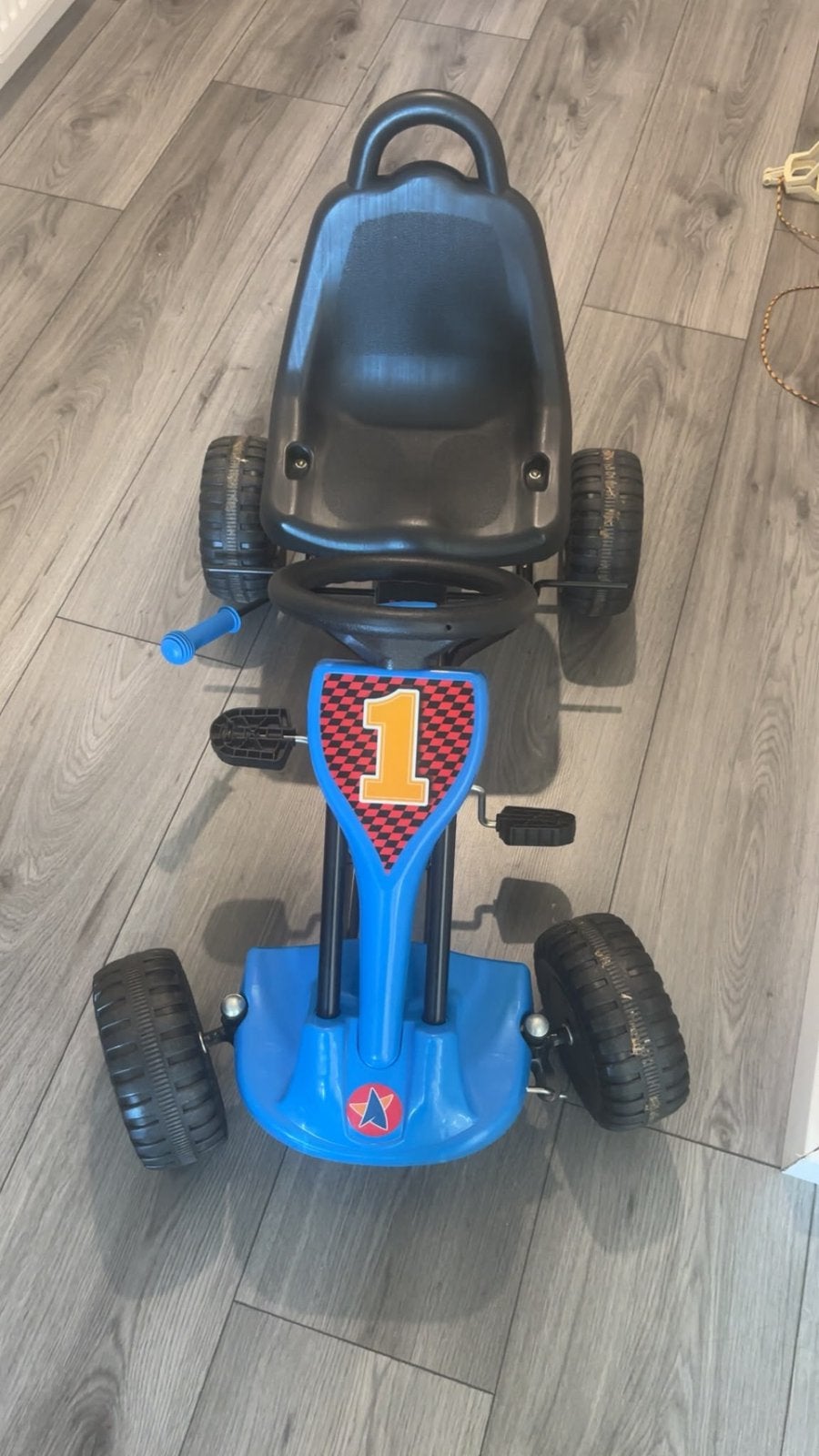 Blauw kinder Skelter, Ophalen, Gebruikt, Overige merken