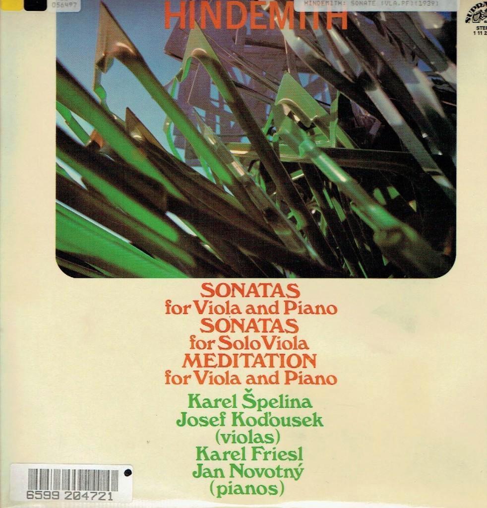 Hindemith  Sonatas For Viola And Piano 2LP, Kamermuziek, Verzenden, Zo goed als nieuw, 12 inch