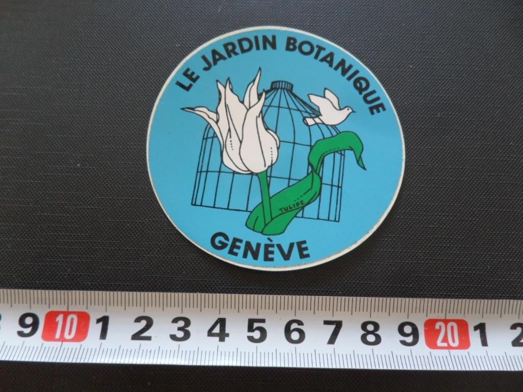 sticker Le jardin Botanique Genève, Ophalen, Zo goed als nieuw