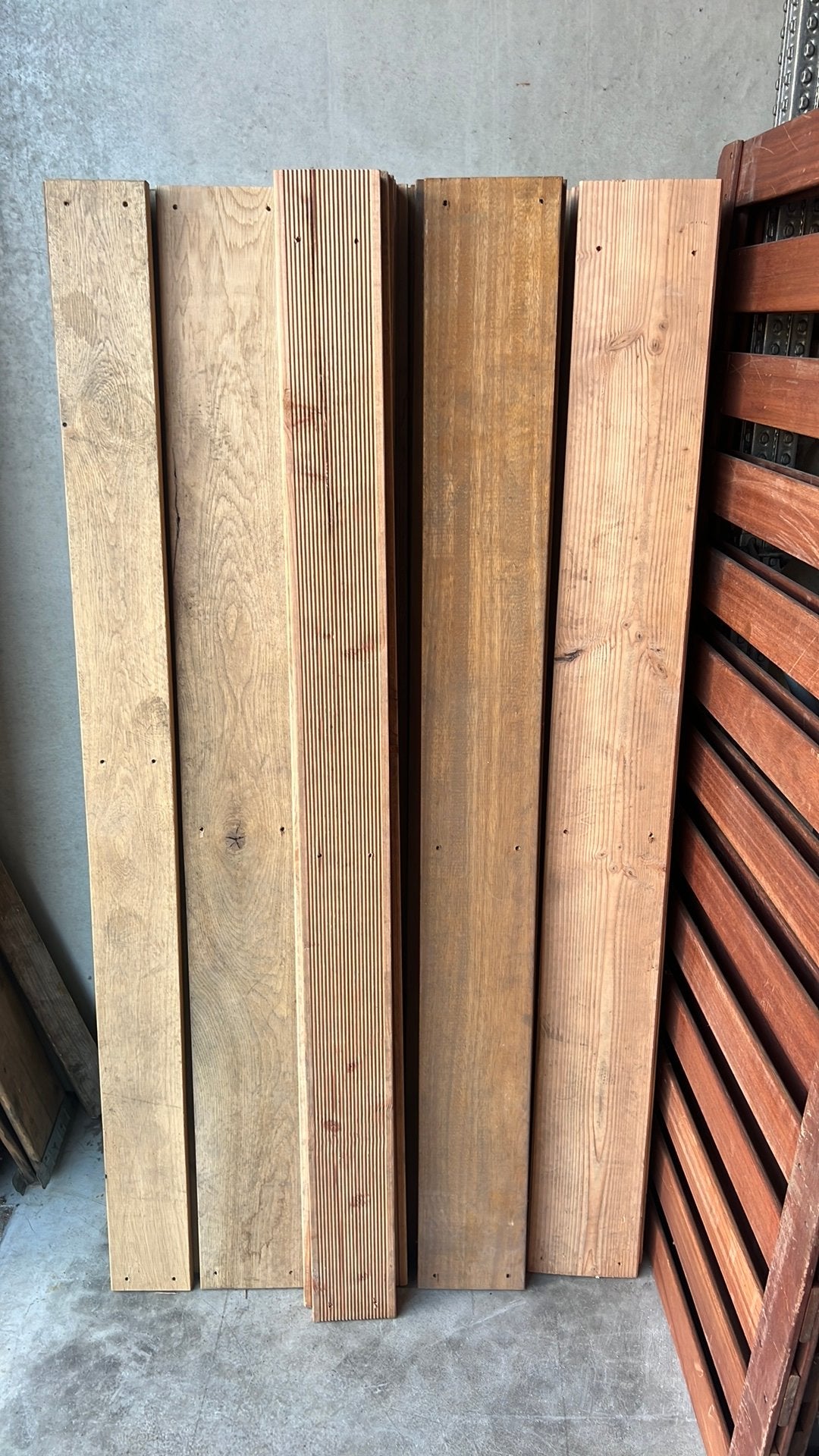 Partij hardhout/douglas vlonderplanken, Planken, Nieuw, Ophalen of Verzenden, Hardhout