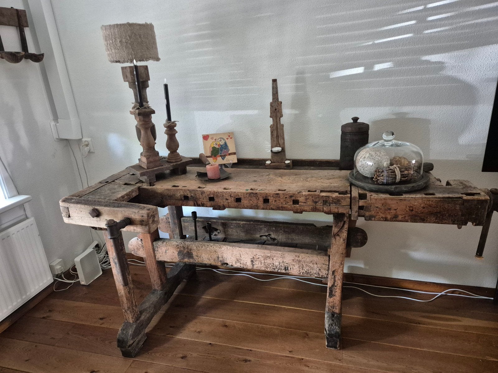 oude werkbank, Ophalen, Gebruikt