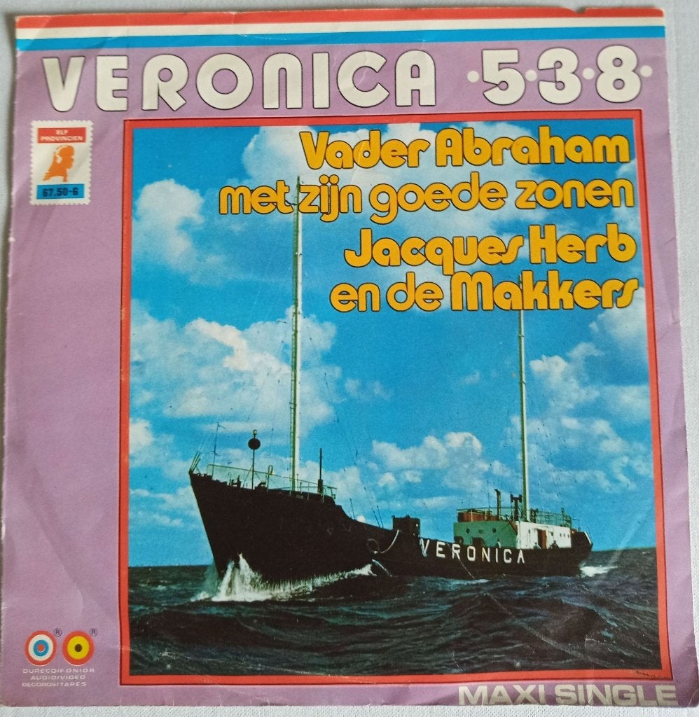 Vader Abraham en de makkers - Veronica 538. VG+, Fotohoes, Ophalen of Verzenden, Gebruikt, Nederlandstalig