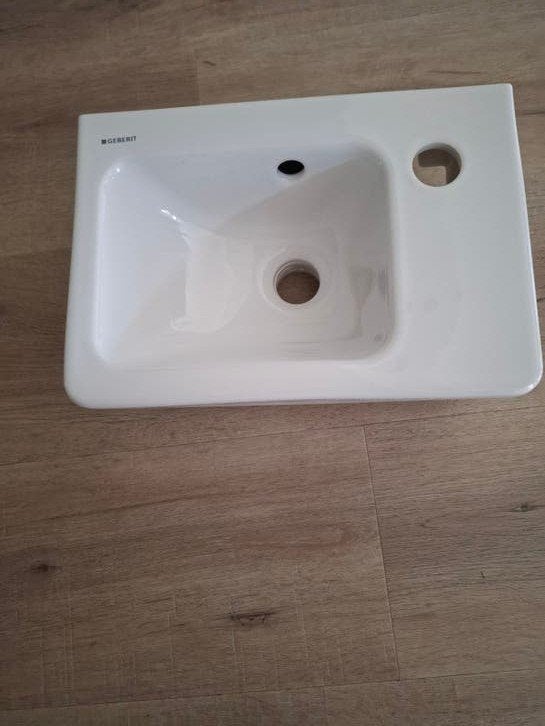 Nieuw Geberit Renova Plan wc fonteintje wit, Ophalen of Verzenden, Nieuw, Wastafel