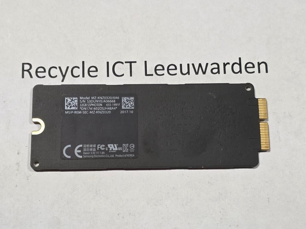 Samsung Mz-knz0320/0a6 iMac apple ssd strip A1419 2017 32gb, Intern, Gebruikt, SSD, Ophalen of Verzenden