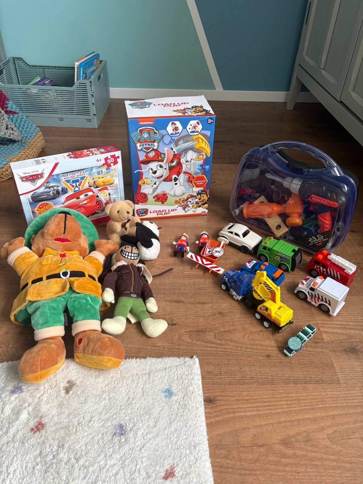 Grote speelgoedbundel: Paw Patrol, Cars, knuffels en meer, Ophalen, Gebruikt, Jongen