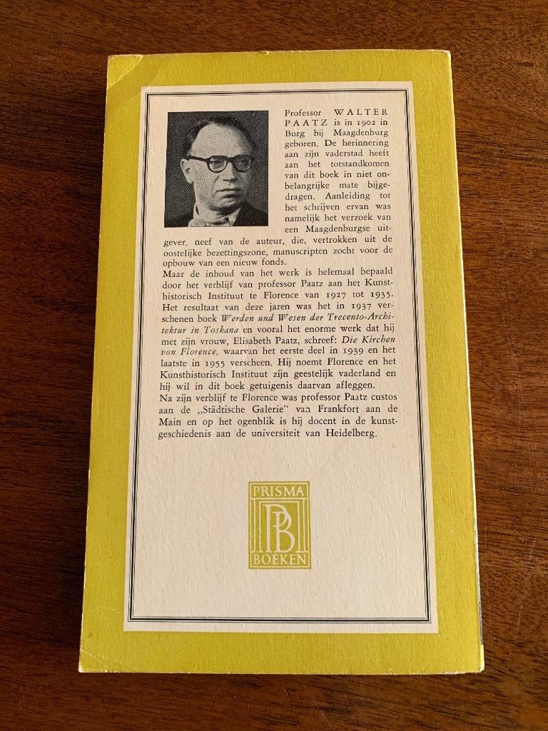 De kunst der Renaissance in Italië - Walter Paatz (2de druk), Ophalen of Verzenden, Gelezen