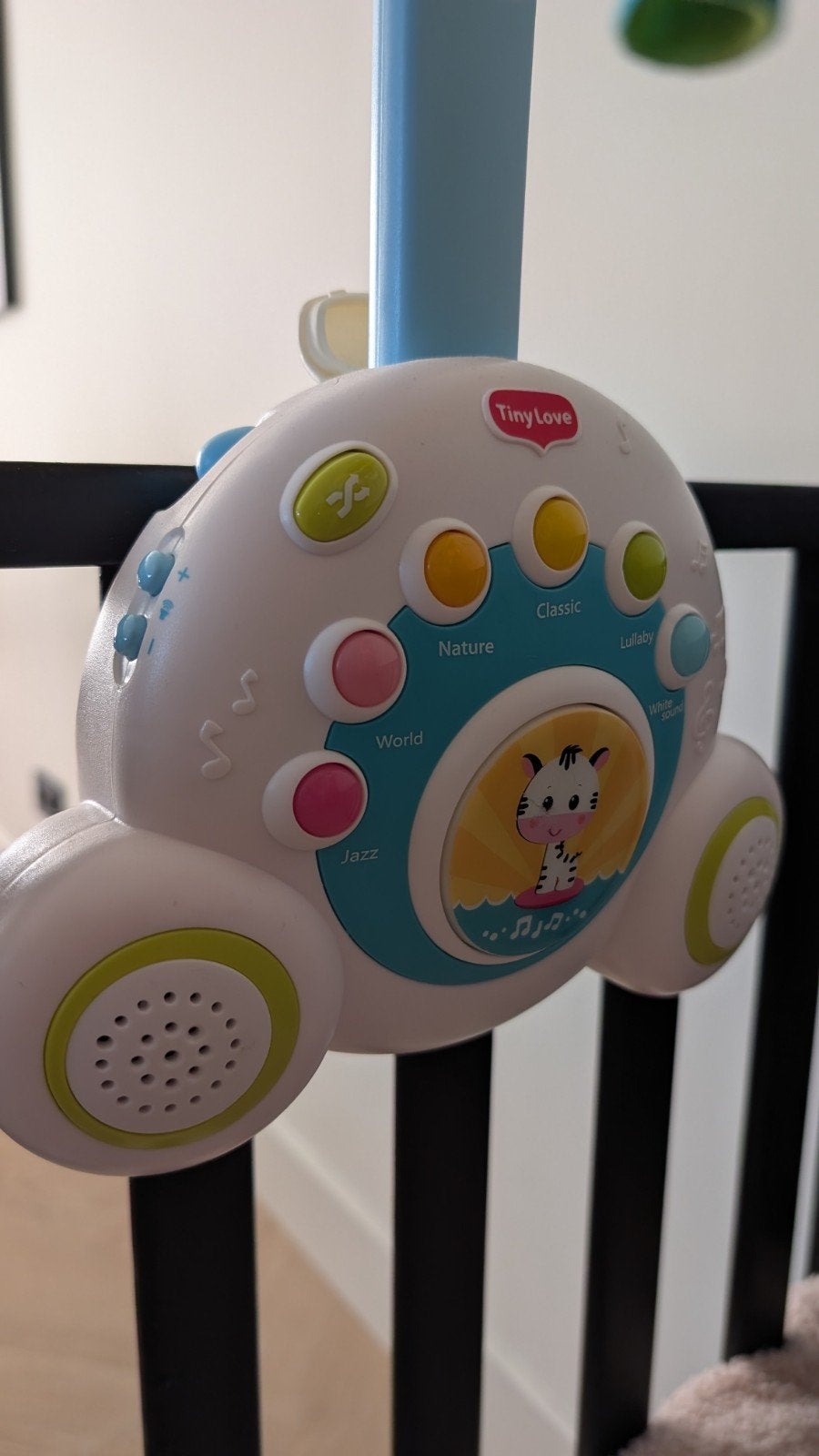 Tiny Love Muziekmobiel met licht en geluid, Kinderen en Baby's, Speelgoed | Babyspeelgoed, Ophalen, Gebruikt, Mobiel, Met licht