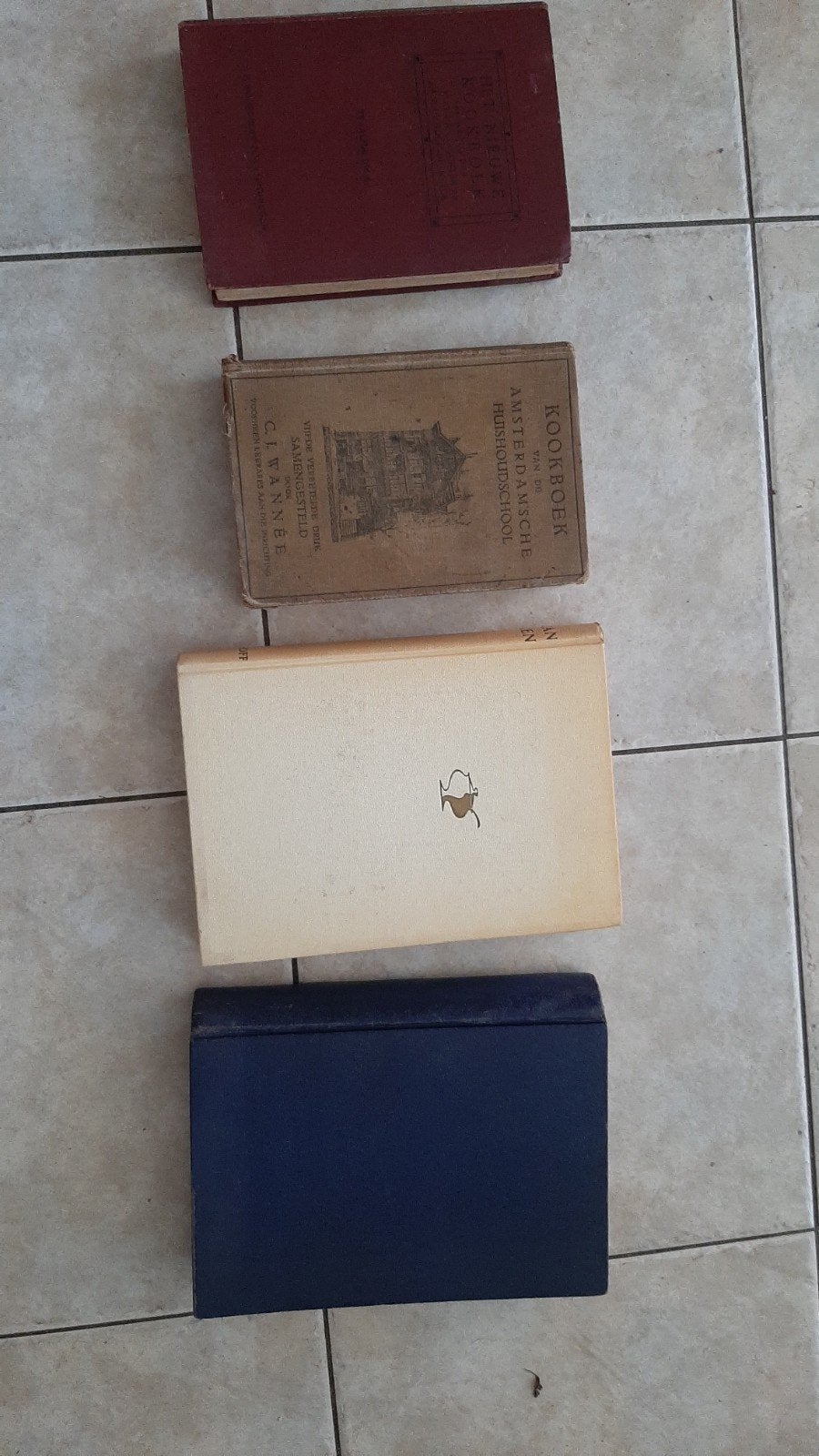4 Antieke kookboeken..in 1 koop, Ophalen, Gelezen, Overige gebieden