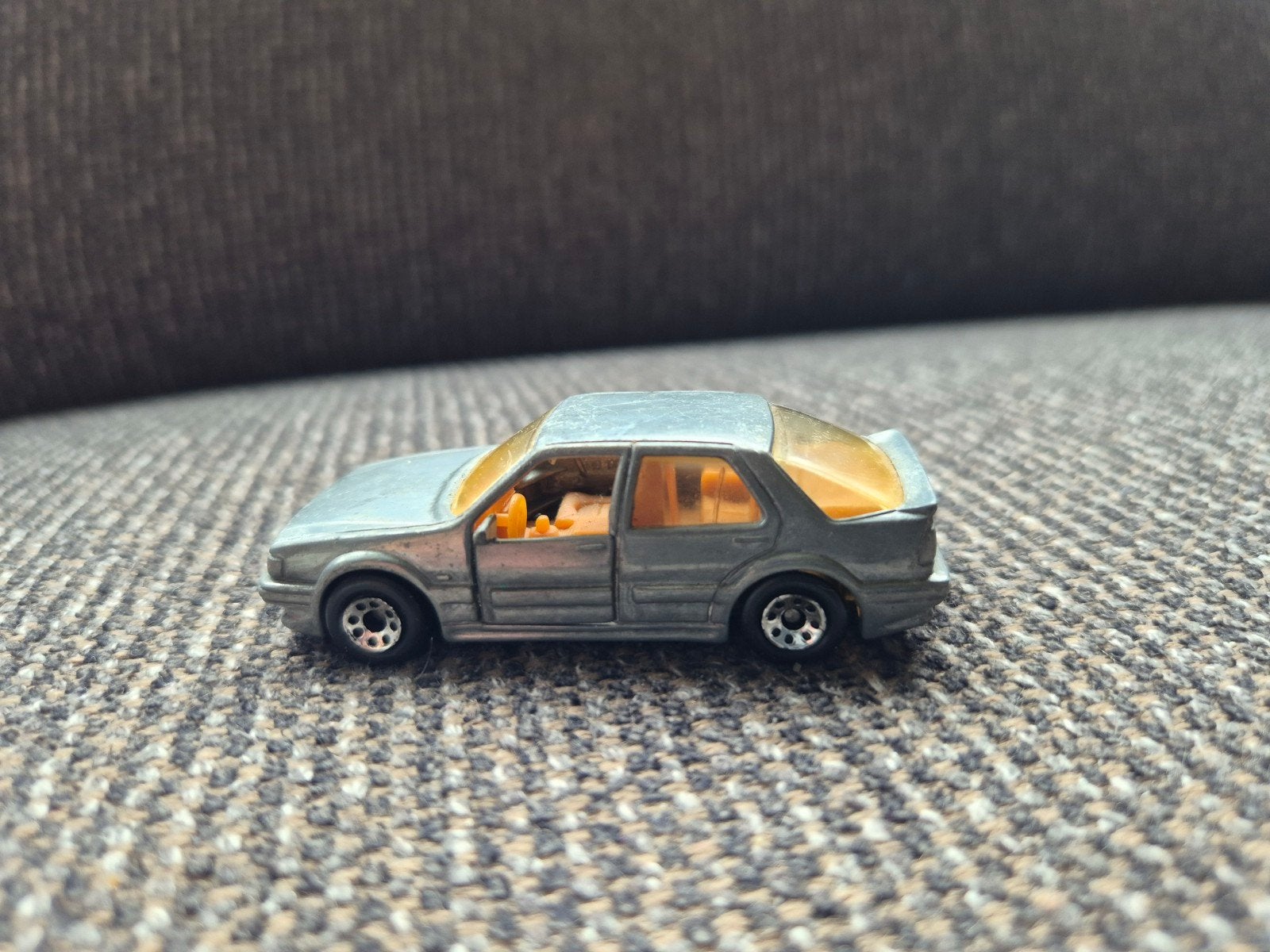 Matchbox Saab 9000 Turbo - Grijs (1987), Ophalen of Verzenden, Gebruikt