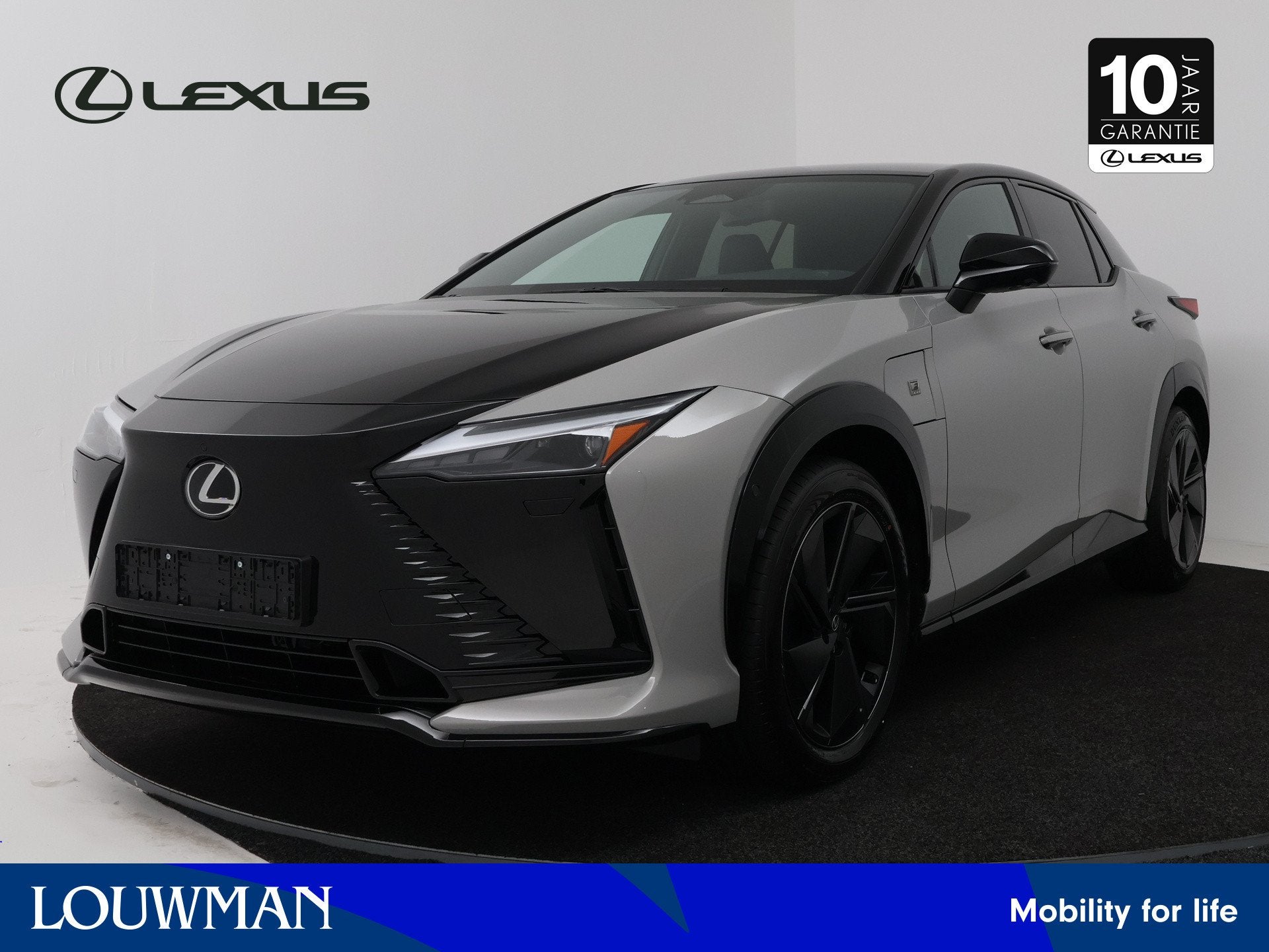 Lexus RZ 550e DIRECT 4 F SPORT 77 kWh | Mark Levinson Audio, Auto's, Automaat, 12 maanden, Zwart, Leder