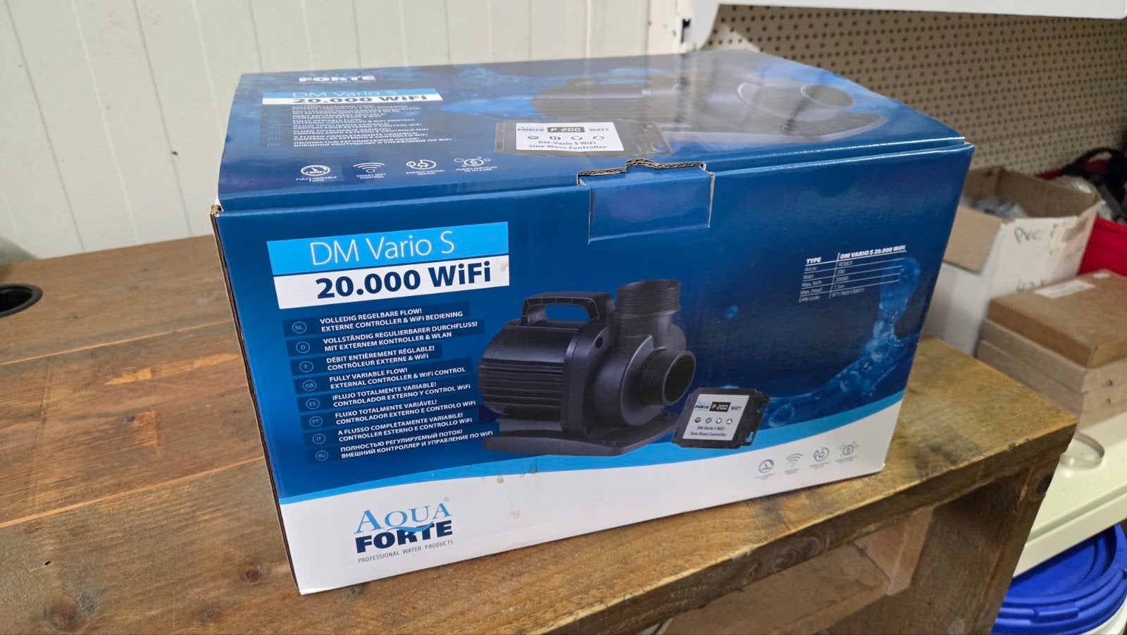 Aquaforte Dm-vario 20.000 wifi pomp nieuw in doos, Ophalen, Nieuw, Vijverpomp