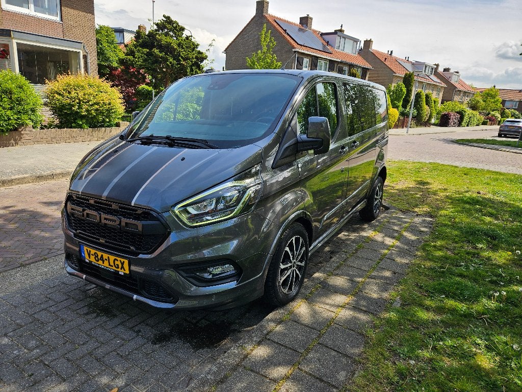 Ford Transit Custom DC 5 stoelen - SPORT 185PK L1h1 AUTOMAAT, Auto's, 1995 cc, 4 cilinders, Leder en Stof, Diesel