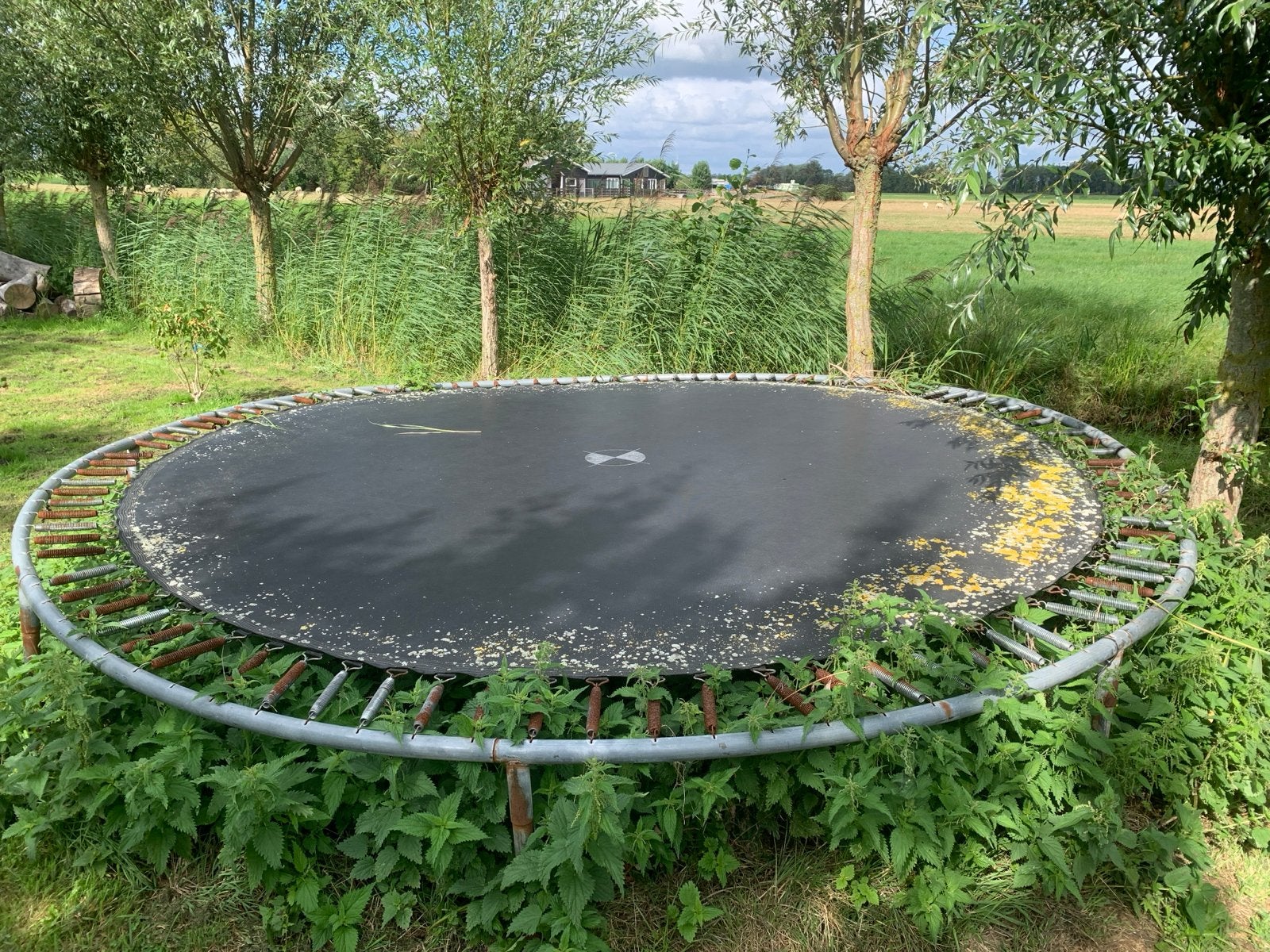 Gratis , trampoline, gebruikt, Ophalen, Gebruikt