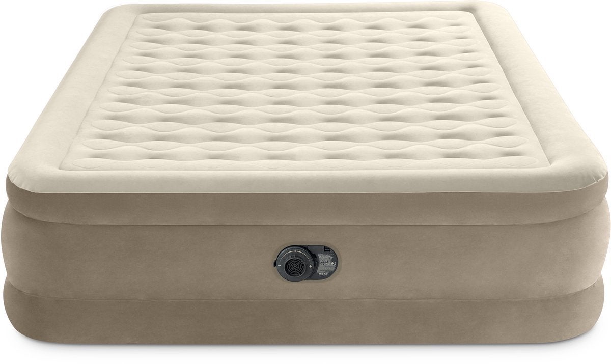 Intex Dura-Beam Deluxe Ultra Plush Luchtbed, Tweepersoons, Zo goed als nieuw, Matras, 200 cm