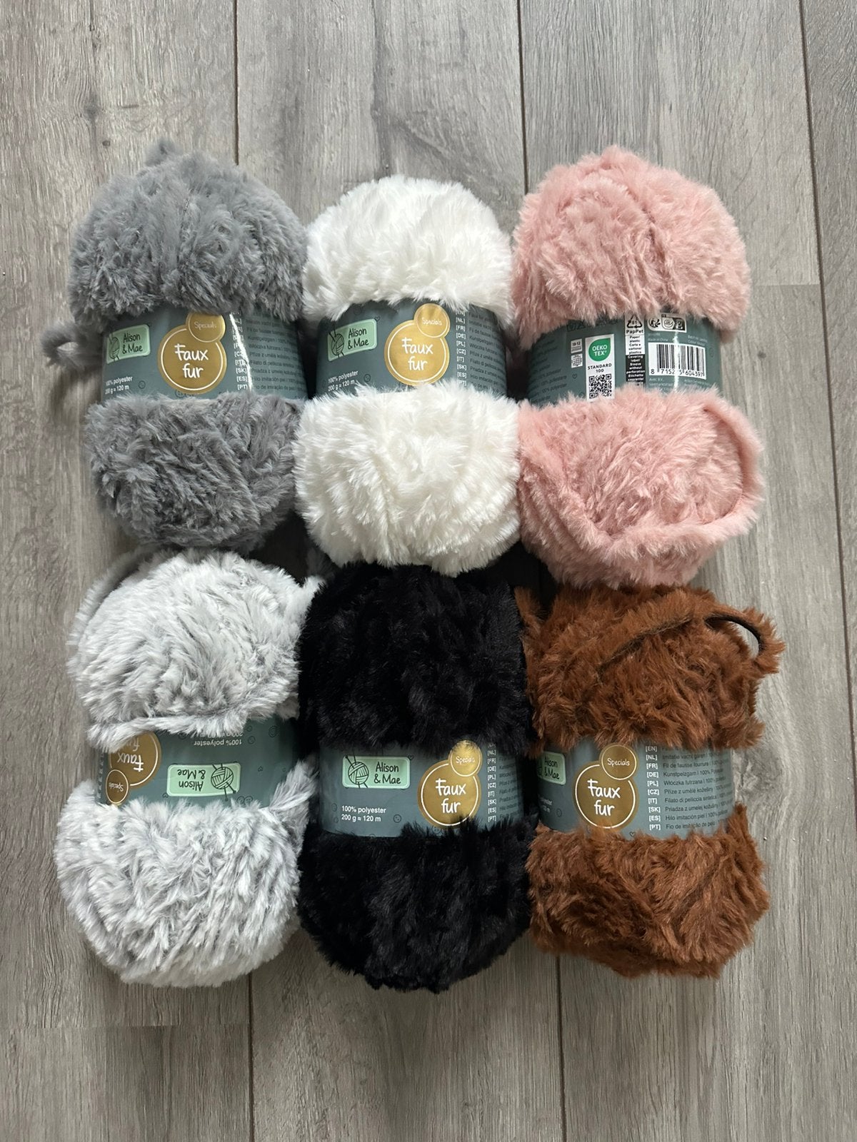 Alison & Mae Faux Fur garen 200g – diverse kleuren, Ophalen of Verzenden, Nieuw, Breien of Haken, Wol of Garen
