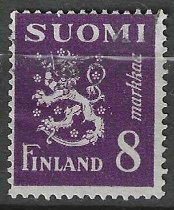 Finland 1945/1948 - Yvert 299 - Wapenschild - 8 m. (ST), Verzenden, Finland, Gestempeld