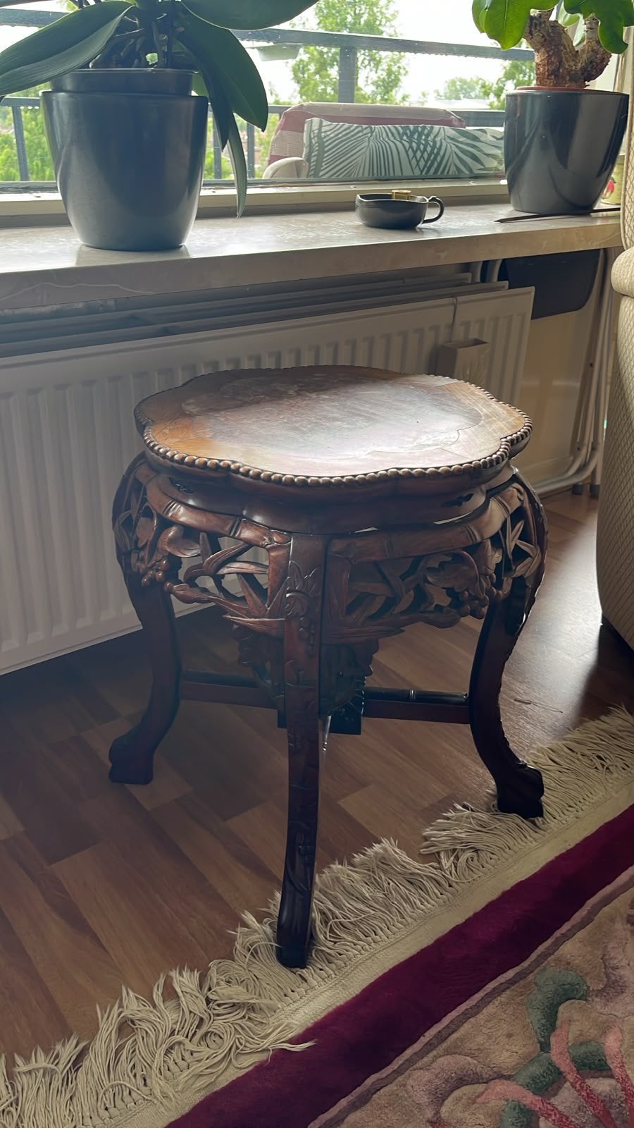 Prachtig gaaf Chinese bijzettafeltje in zeer goede conditie., Ophalen
