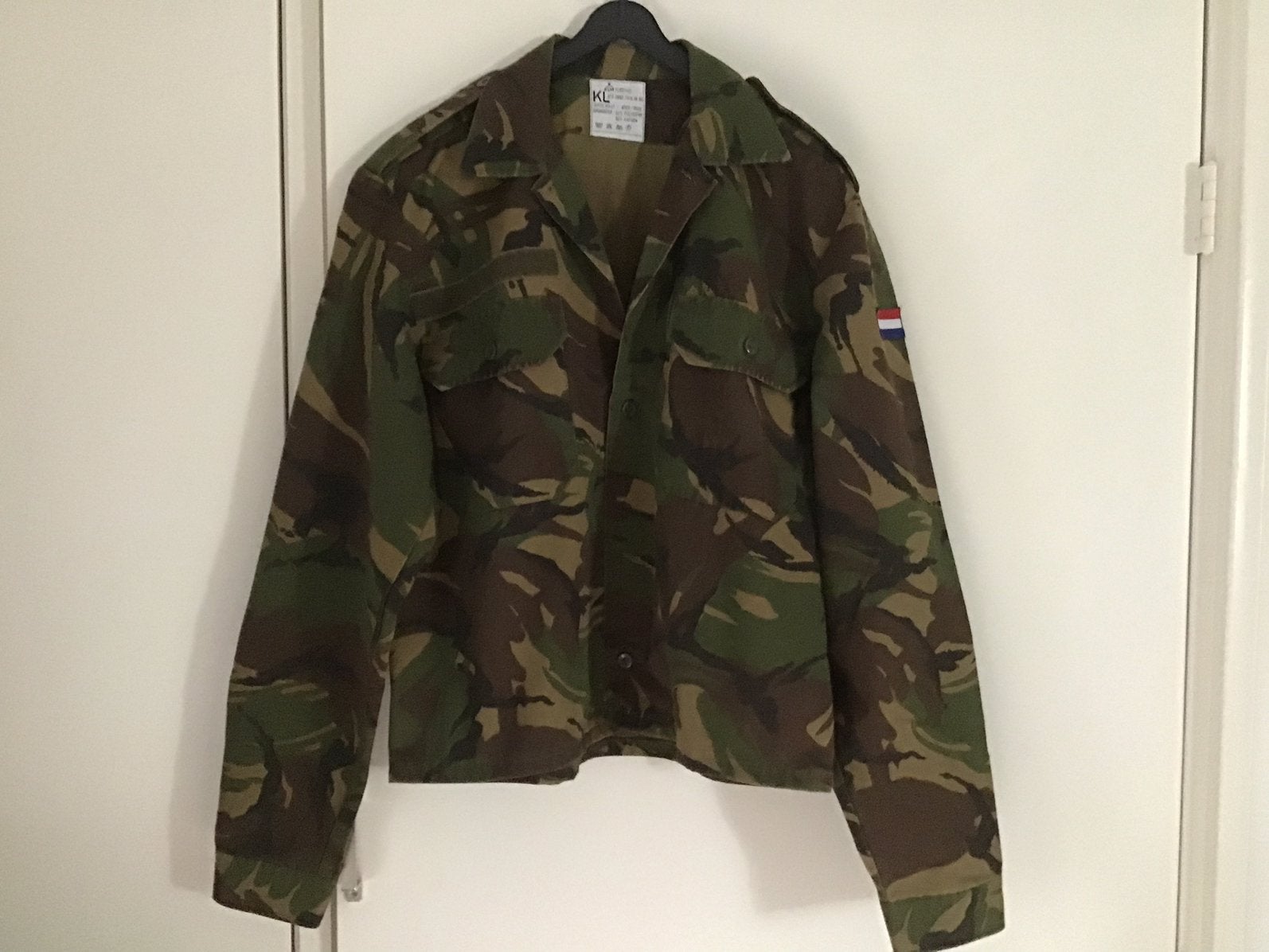 Koninklijke Landmacht blouse/jas  - camouflage - maat S, Ophalen of Verzenden, Zo goed als nieuw, Maat 38/40 (M), Groen