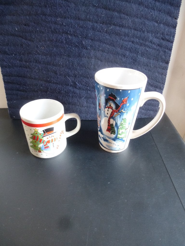 2 kerstmokken, Ophalen of Verzenden, Zo goed als nieuw