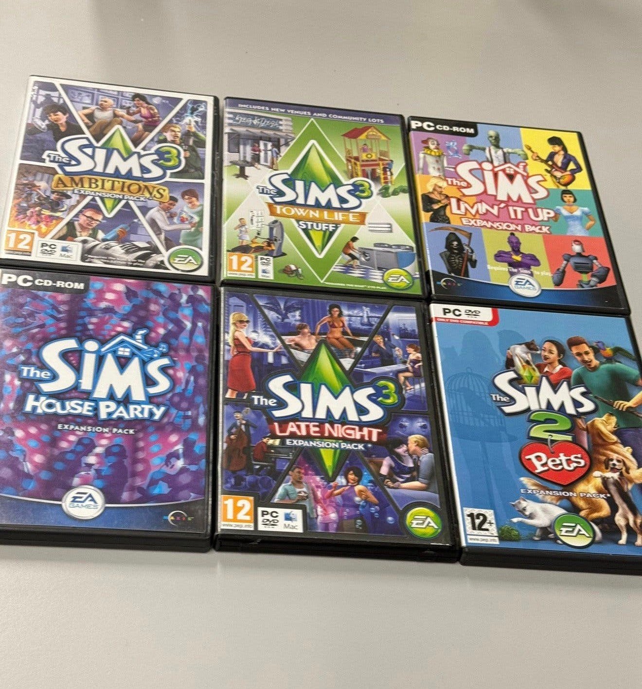 6X PC Spelletjes games The sims 2 3 + expansions uitbreiding, P, P, Ophalen of Verzenden, Zo goed als nieuw