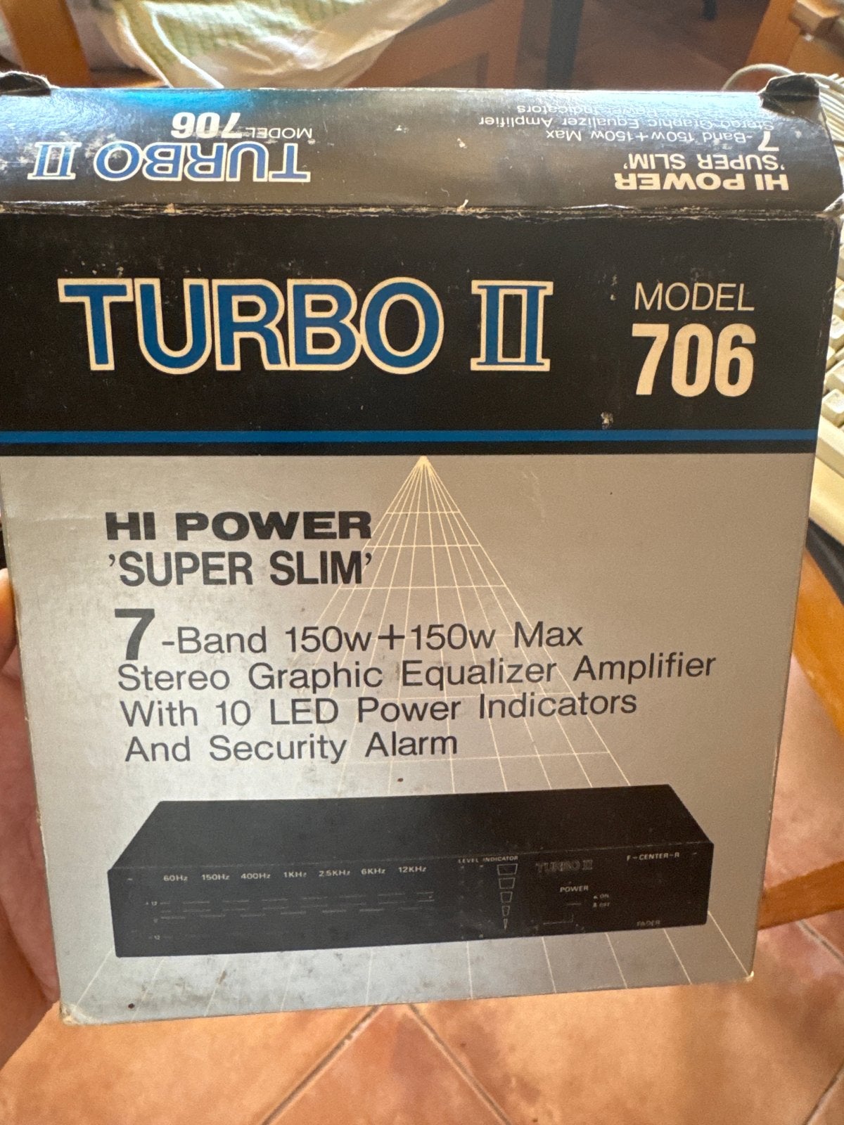 Turbo II Model 706 Hi Power Super Slim Equalizer Versterker, Ophalen of Verzenden, Nieuw