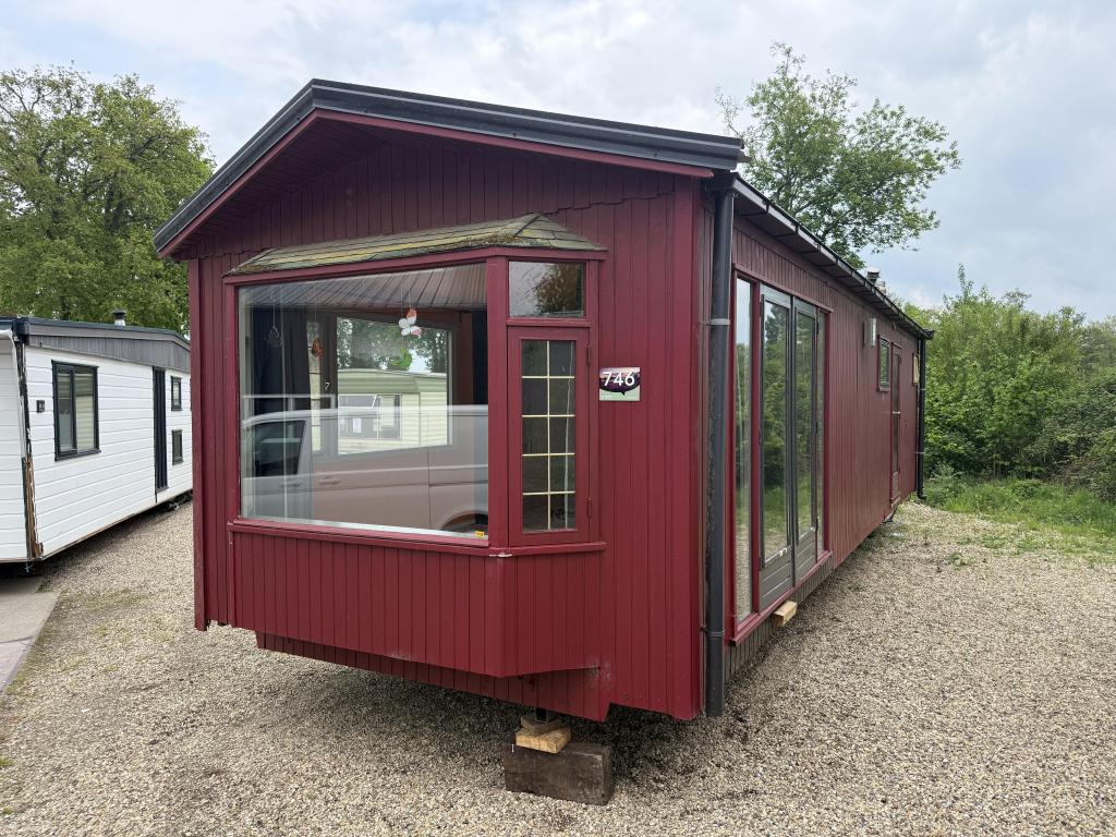Houten chalet 10.50 x 3.30 m 2 Slp, Niet ingevuld, Niet ingevuld, Niet ingevuld